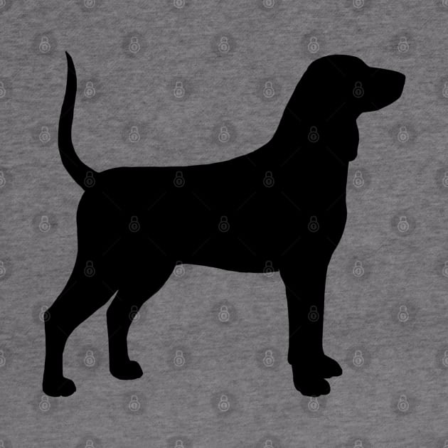 Bluetick Coonhound Silhouette by Coffee Squirrel